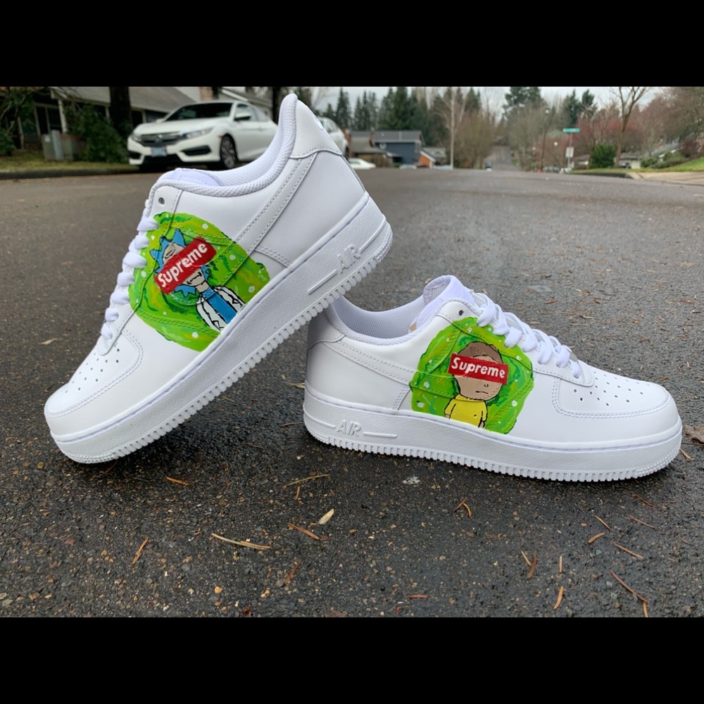 Rick and Morty x Supreme Air Forces